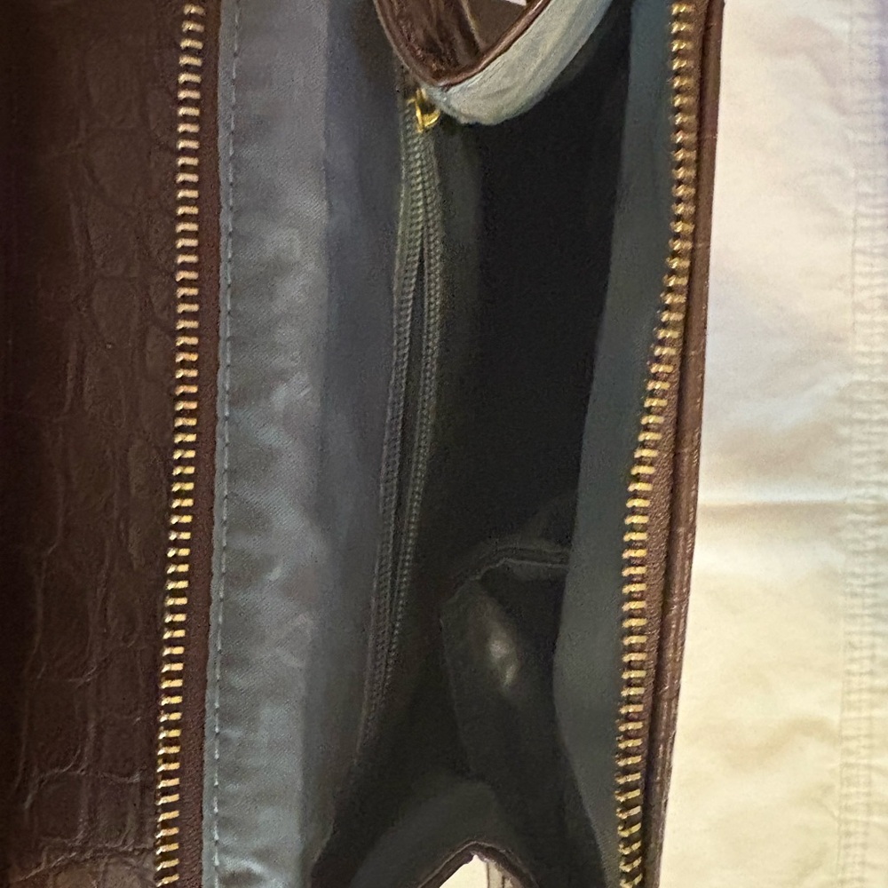 Pixie Mood Croc-Embossed Chocolate Backpack - image 4